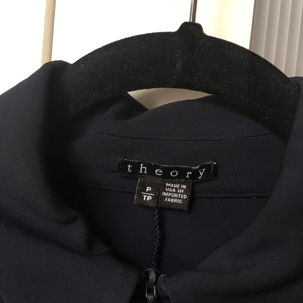 Theory Navy Long Sleeve Top